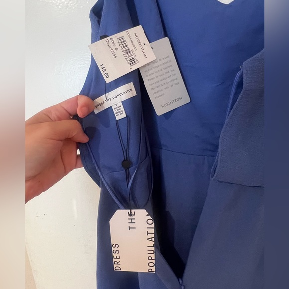 NWT Dress the Population Midi Dress Size S - Picture 7 of 9